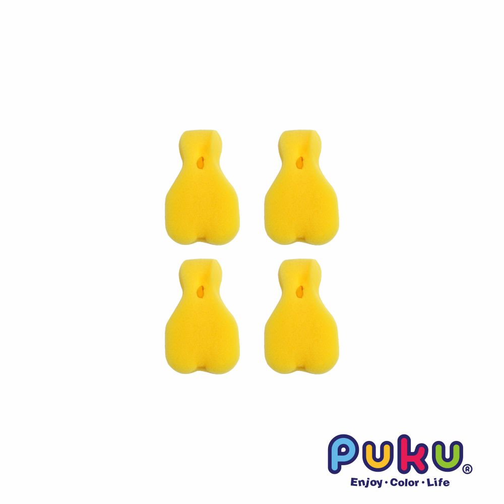 PUKU 轉轉Q海綿奶嘴刷替換組4入