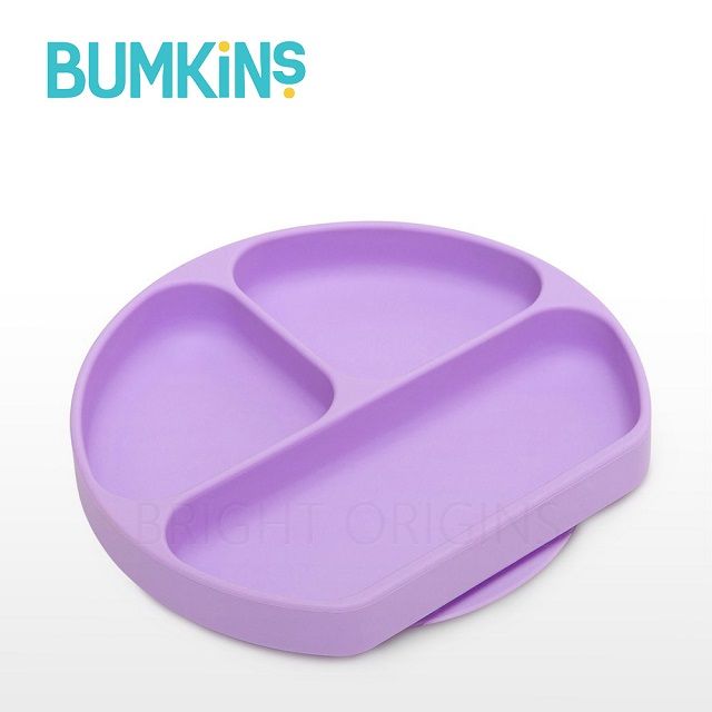 Bumkins 美國  矽膠餐盤(薰衣草紫 )