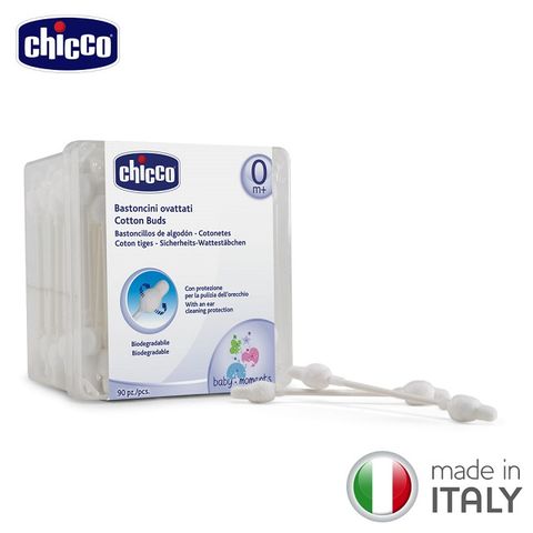 chicco 安全衛生護耳棉花棒90入