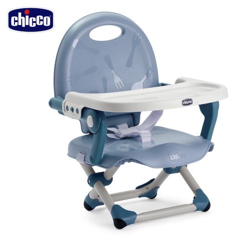 【chicco】 Pocket snack攜帶式輕巧餐椅座墊-空氣藍