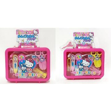 日本 Hello Kitty 手提醫生玩具 醫護遊戲組(3190)-2款色隨機出貨