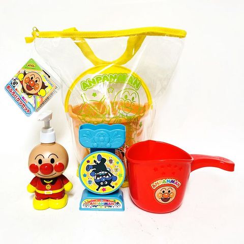 Anpanman 麵包超人 日本   洗澡用玩具5件組(4252)