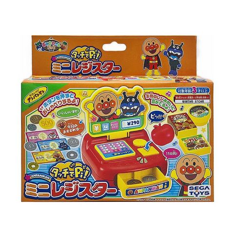 日本 Anpanman 麵包超人 SEGA TOYS 音樂收銀機鈔票玩具組 兒童玩具(0825)