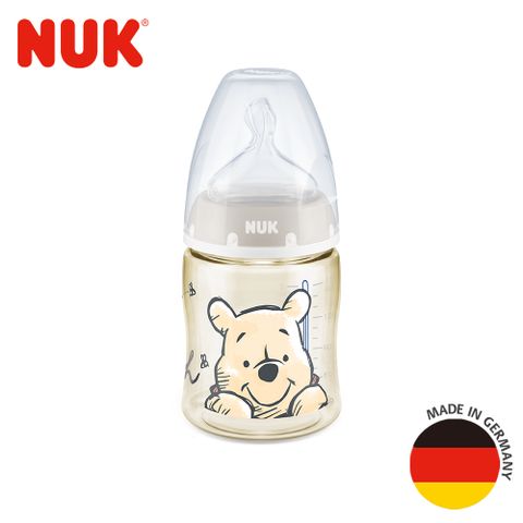 NUK 迪士尼寬口徑PPSU感溫奶瓶150ML-1入(0-6M適用,顏色隨機出貨)