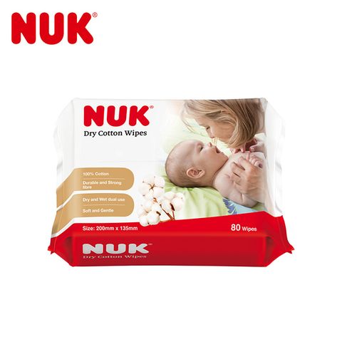 NUK 嬰兒乾濕兩用紙巾80抽