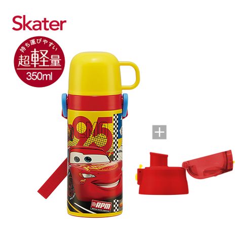 SKATER 不鏽鋼保溫水壺(直飲420ml+杯蓋組)閃電麥坤