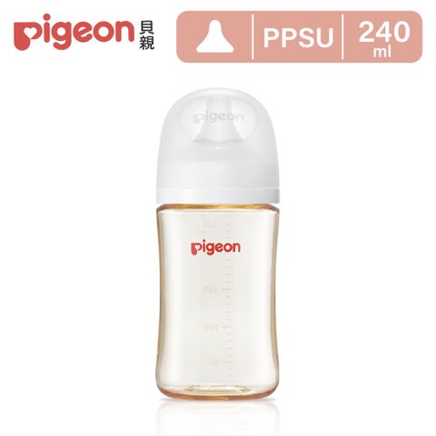 Pigeon 貝親 第三代母乳實感PPSU奶瓶240ml純淨白