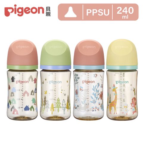 Pigeon 貝親 第三代母乳實感彩繪款PPSU奶瓶240ml(4款)