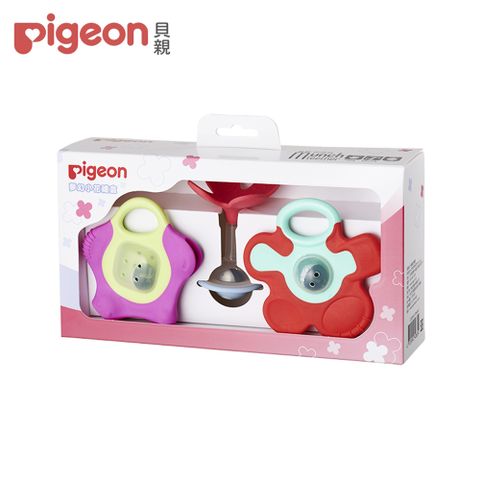 Pigeon 貝親 小花固齒器禮盒