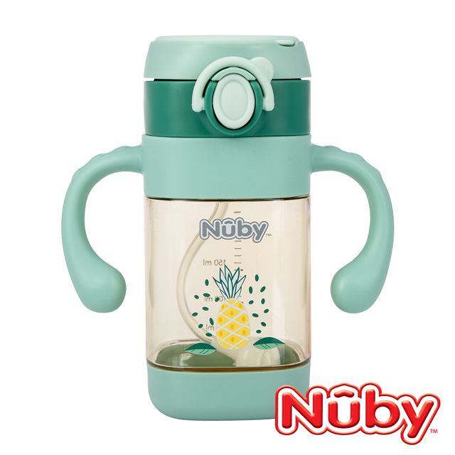 Nuby _PPSU學飲杯(粗吸管)/300ml-旺旺來