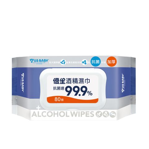 優生 超厚型抗菌酒精濕巾80抽/包