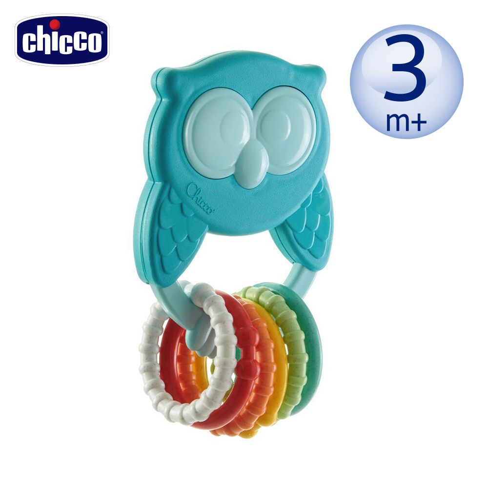 chicco ECO+貓頭鷹手搖鈴