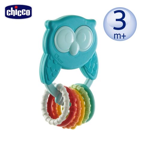 chicco ECO+貓頭鷹手搖鈴