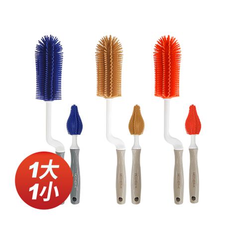 矽膠奶瓶刷/清潔刷/水壺刷/水杯刷2入組