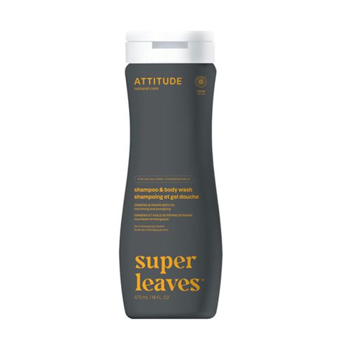 ATTITUDE 艾特優 Super Leaves  男士運動專用二合一洗髮沐浴露 473ml  AL11006