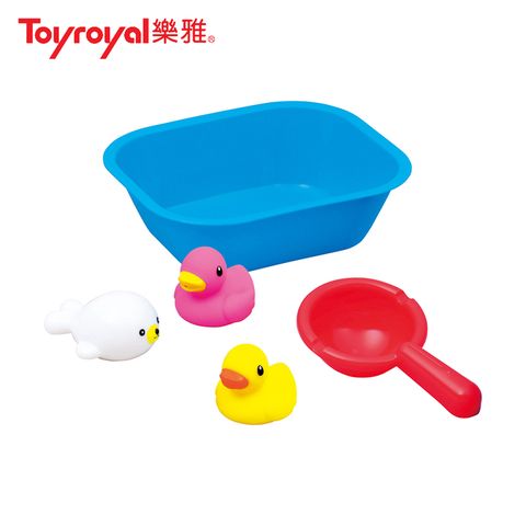 Toyroyal 樂雅 洗澡玩具-歡樂洗澡組(藍)