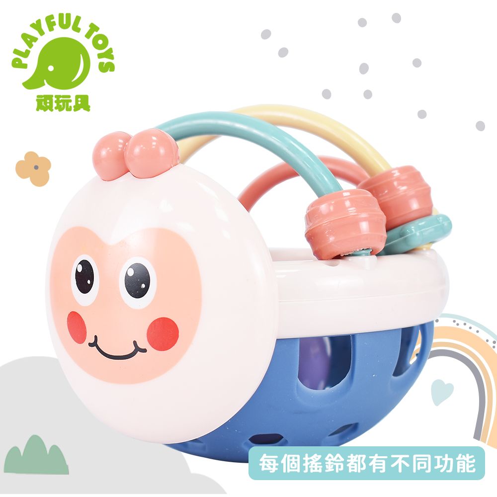 Playful Toys 頑玩具 軟膠搖鈴組 新生兒禮盒 可水洗 抓握訓練 寶寶安撫 嬰兒玩具 彌月禮物