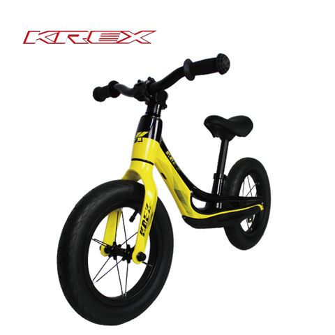 KREX 鋁鎂合金兒童滑步車 - 黃黑色