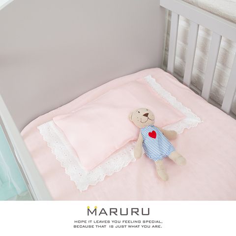 MARURU日本製嬰兒枕套/枕巾 瑞士Oeko-tex Standard 100安全認證-嬰兒粉