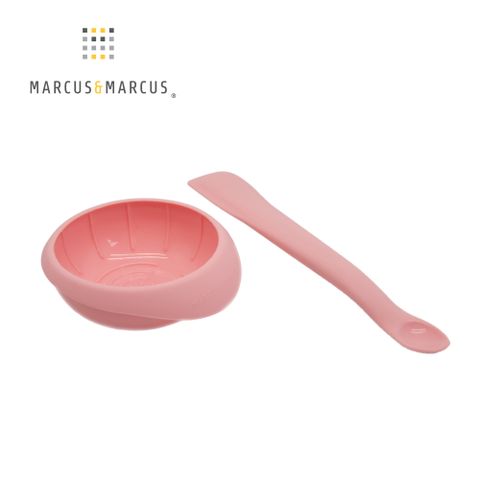 MARCUS & MARCUS MARCUSMARCUS　寶寶食物調理碗匙組-玫瑰粉媽媽最愛神器輕鬆製作副食品省時又省力