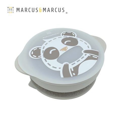 MARCUS & MARCUS MARCUSMARCUS　動物樂園幼兒自主學習吸盤碗含蓋-貓熊色彩繽紛刺激寶寶視覺發育