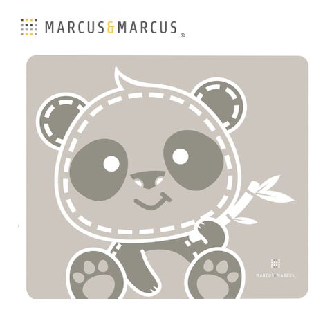 MARCUS & MARCUS MARCUSMARCUS　動物樂園矽膠餐墊-貓熊色彩繽紛刺激寶寶視覺發育