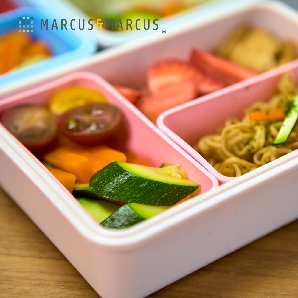 MARCUS & MARCUS MARCUSMARCUS　輕巧餐盒保溫袋2入組(餐盒+餐袋)-粉 寶貝餐具輕鬆帶出門