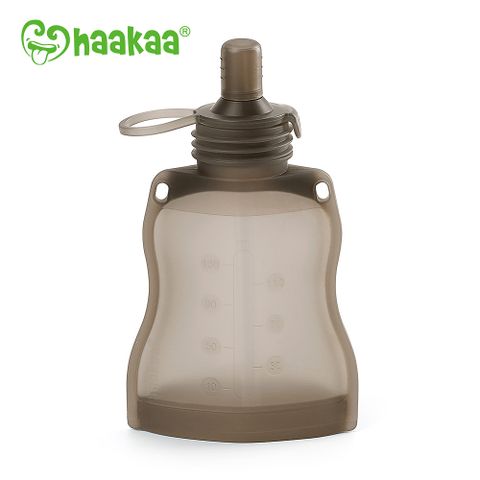 Haakaa 【紐西蘭】矽膠吸管美味袋130ml (可裝飲料/果泥/嬰兒食品)