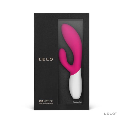 LELO Ina Wave 2 多功能雙震動按摩棒 櫻桃紅