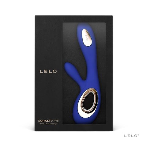 LELO 瑞典 SORAYA WAVE G點 陰蒂 兔耳型 雙重震動按摩棒 午夜藍