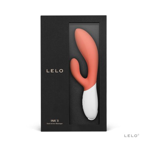 LELO INA 3 多功能雙震動按摩棒 珊瑚紅