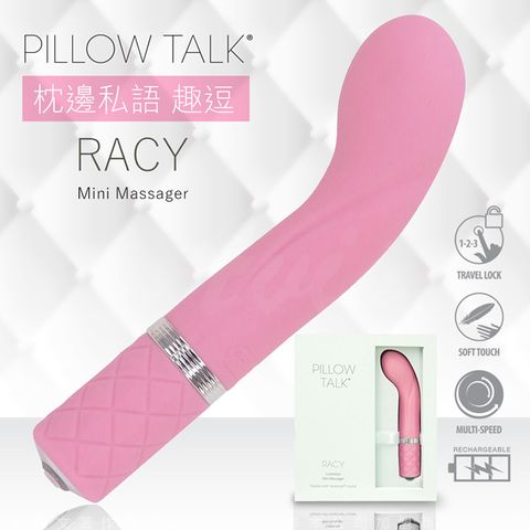 情趣職人 PILLOW TALK RACY 趣逗 施華水鑽 G點按摩棒-粉