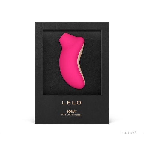 LELO 瑞典 SONA索娜 首款聲波吮吸式按摩器 櫻桃紅