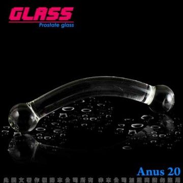 GLASS -優雅懷珠-玻璃水晶後庭冰火棒(Anus 20)