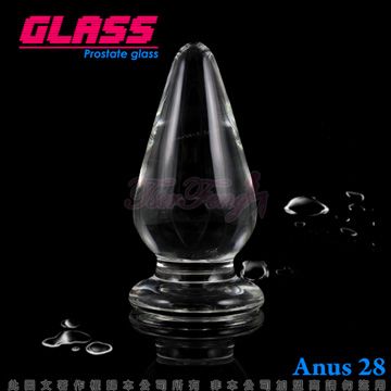 GLASS -中號肛塞-玻璃水晶後庭冰火棒(Anus 28)