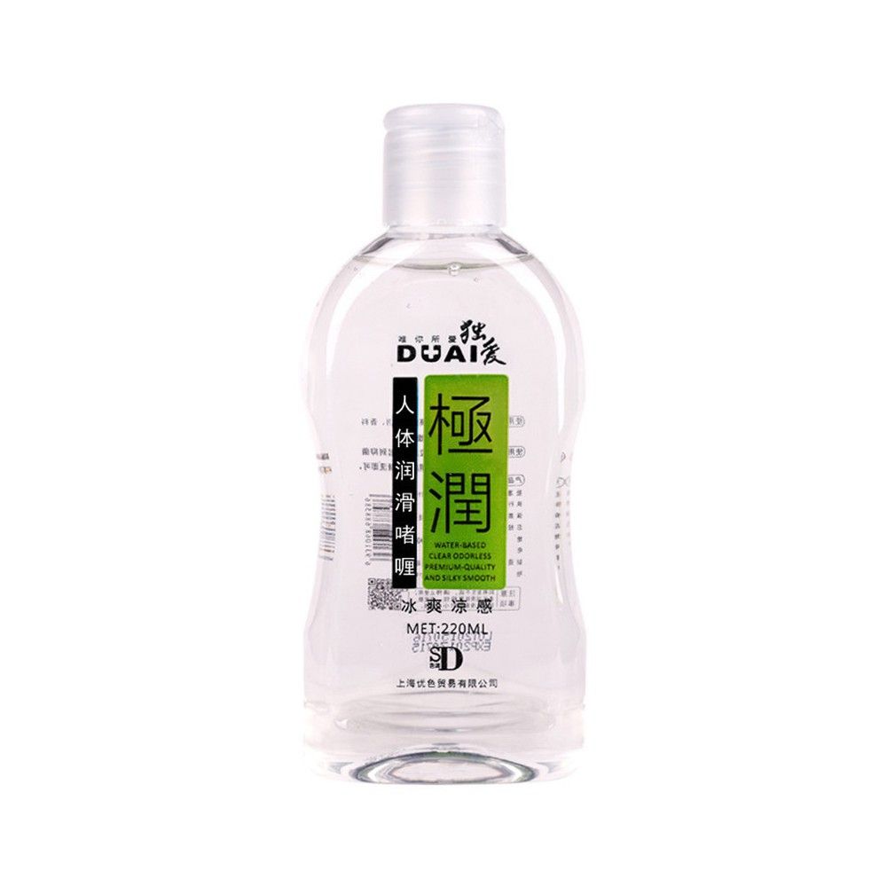 DUAI 獨愛 極潤人體水溶性潤滑液 220ml 冰爽涼感型+送尖嘴 綠