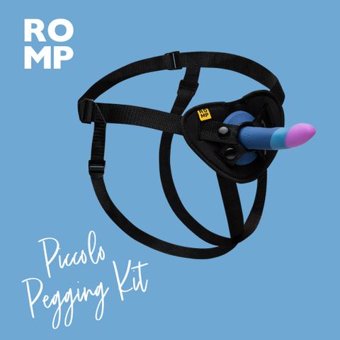 ROMP Piccolo 5吋矽膠陽具含穿戴褲