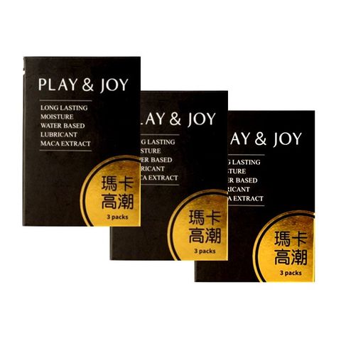 PLAY&JOY 【3盒組】 瑪卡熱感潤滑液 (3包/盒)