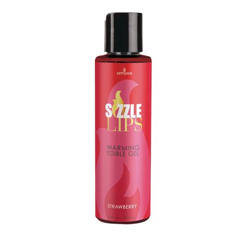 Sensuva Sizzle Lips熱感口交液草莓味 125ml 情趣用品.情趣職人.口交液