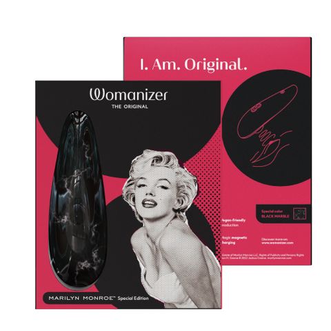 Womanizer 德國 Classic 2 吸吮愉悅器-瑪麗蓮夢露特別版-黑大理石