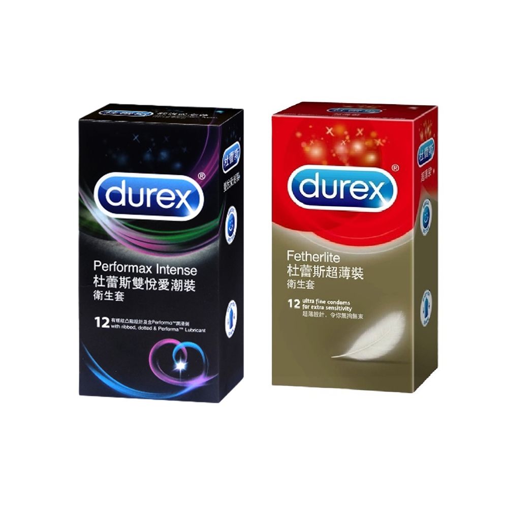 Durex 杜蕾斯   買一送一  雙悅愛潮裝12入 + 超薄裝12入