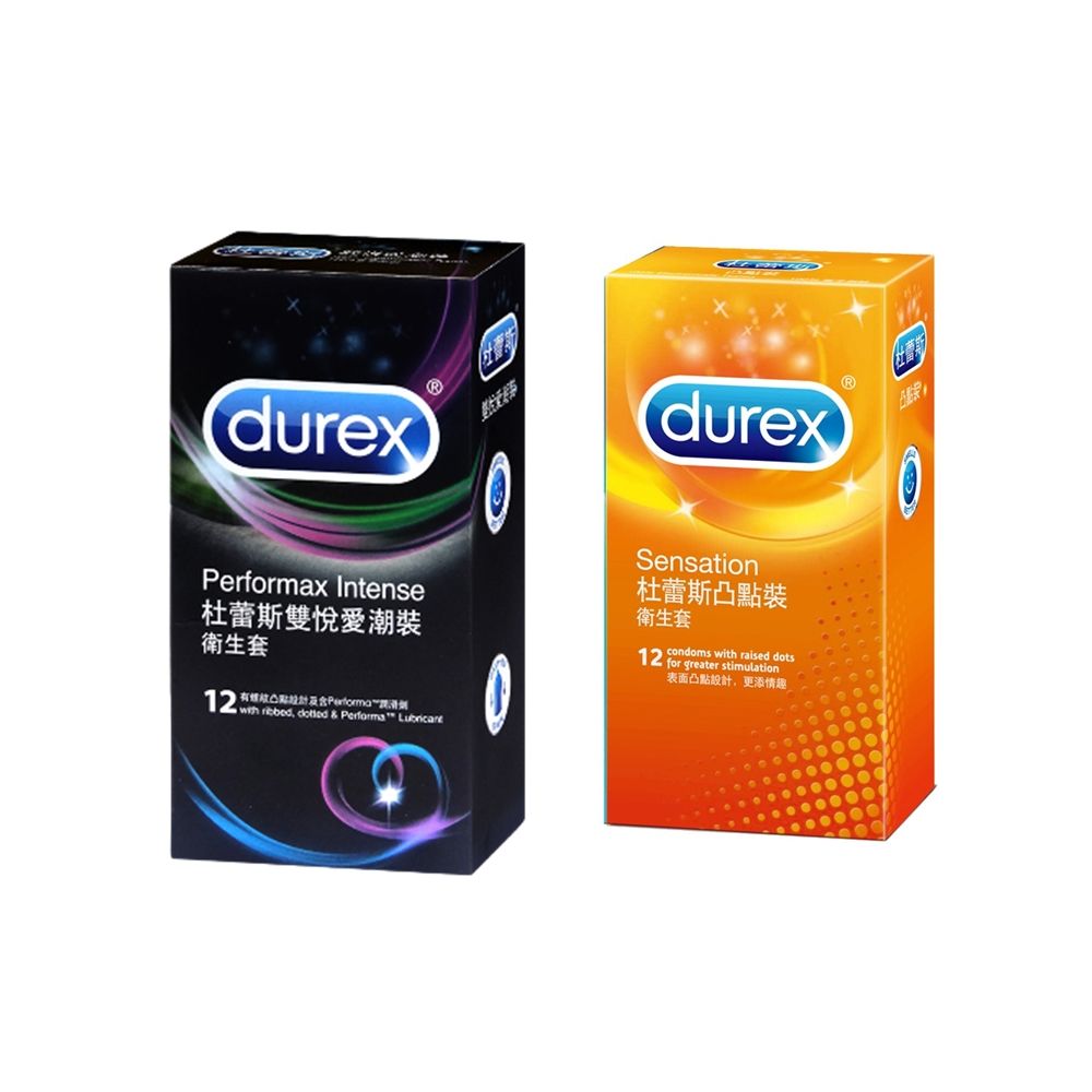 Durex 杜蕾斯    買一送一  雙悅愛潮裝12入 + 凸點裝12入