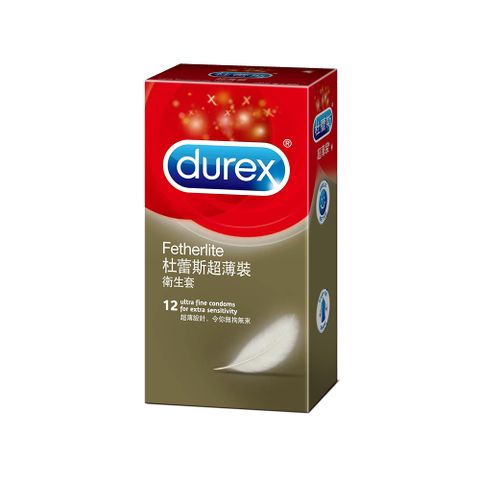 【Durex杜蕾斯】超薄型 保險套(12入)