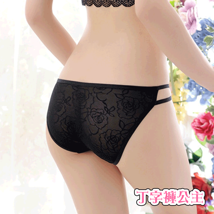 【丁字褲女王】蕾絲情結性感三角褲蜜桃臀（A3152）