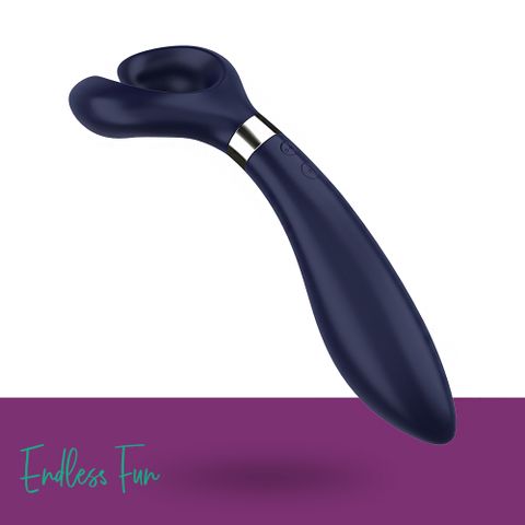 Satisfyer 德國 Endless Fun Y字震動器-藍台灣唯一授權公司貨