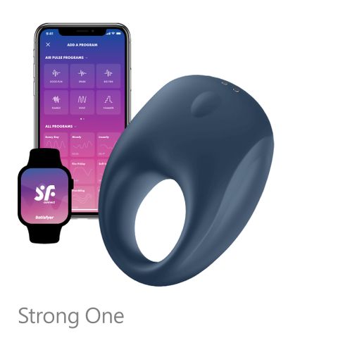德國Satisfyer Strong One 智能男士精力環 (藍)