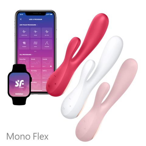 Satisfyer 德國 Mono Flex 智能兔耳雙馬達按摩棒台灣唯一授權公司貨