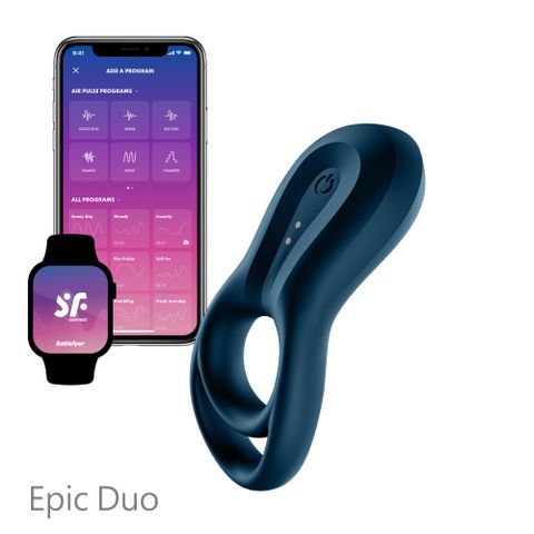 Satisfyer 德國 Epic Duo 智能男士精力雙環台灣唯一授權公司貨