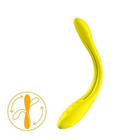 德國Satisfyer Elastic Game 靈活遊戲創意雙人震動器 (黃)