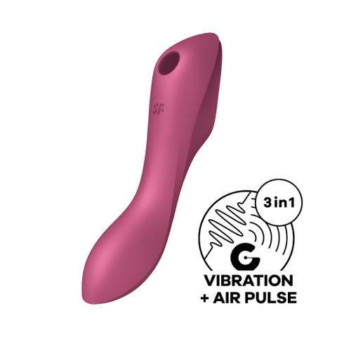 Satisfyer 德國 Curvy Trinity 3 陰蒂吸吮+震動按摩棒 (紅)台灣唯一授權公司貨